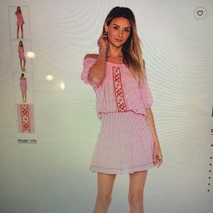 Scrunch waist embroidered dress